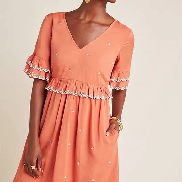 Anthropologie Dresses & Skirts - NWT Anthropologie Samia Ruffled Tunic Dress Sz 2 Z511-14